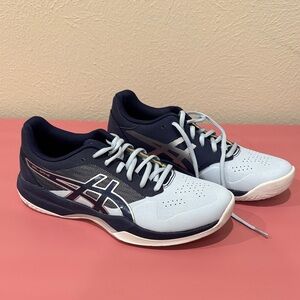 ASICS Blue and White Tennis Shoes